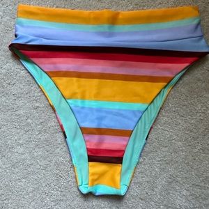 Aerie High Cut Cheeky Bikini Bottom Zinnia